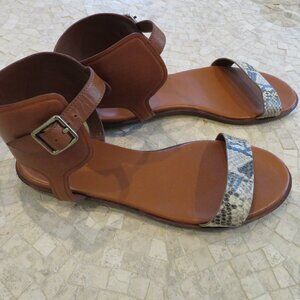 Cole Haan Barra Leather Ankle-Strap Sandal